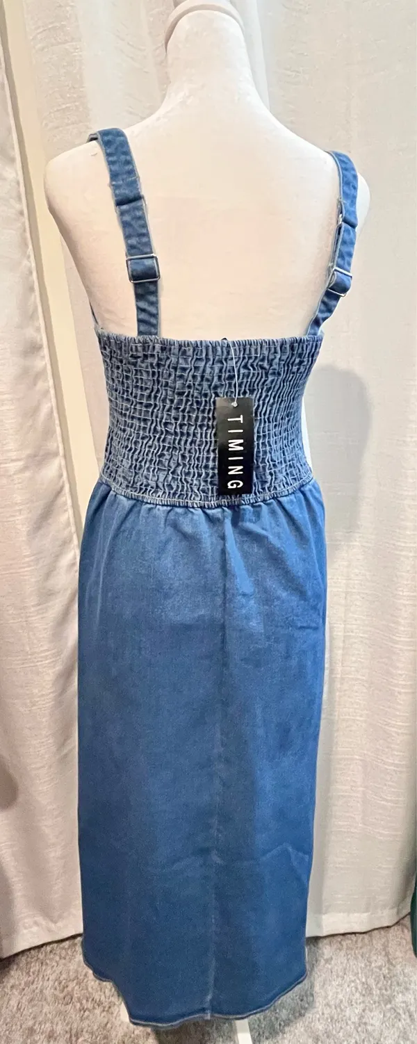 Timing Denim Dress - Image 3