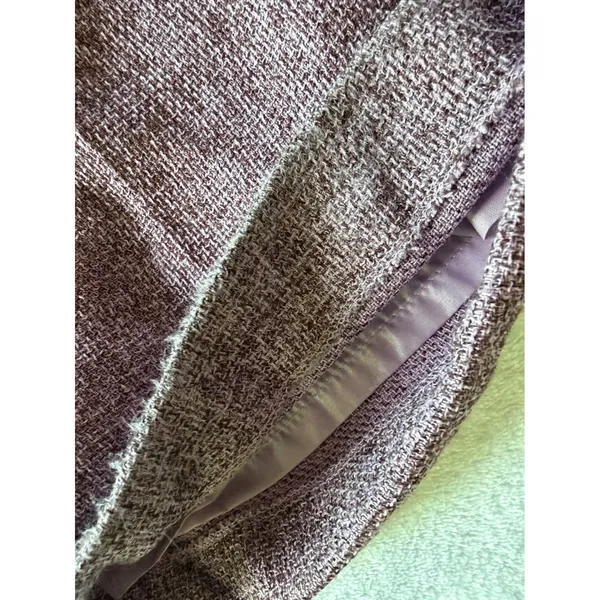 The Look Randolph Duke Trousers Womens 10 Purple Good Vintage Wide Leg Cuffed - Image 4