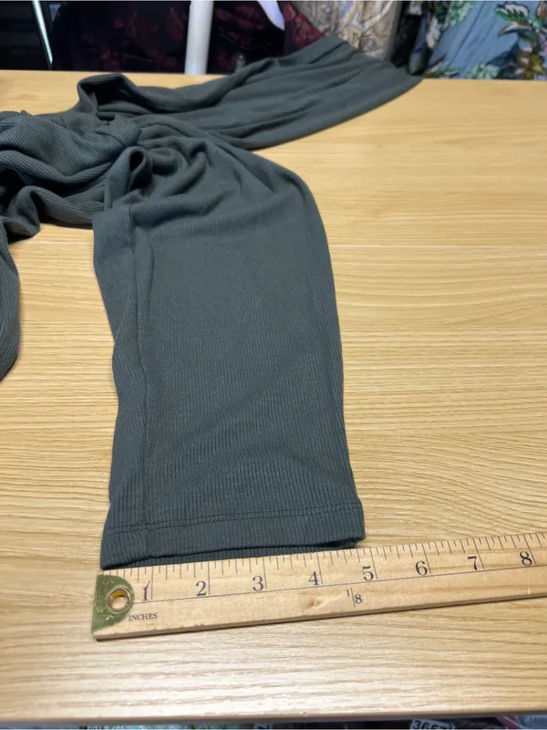 Soma Cool Nights & Days Ribbed Leggings Nightwatch Olive Size L NWT - Image 10