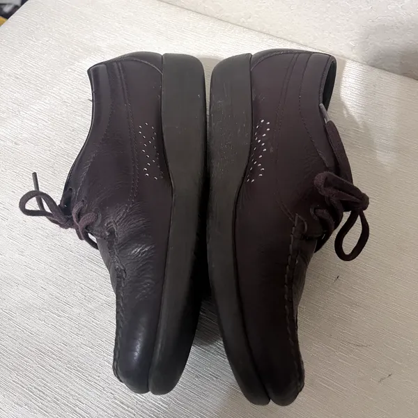 SAS Siesta Shoes Womens Size 7.5 Brown Leather Lace Up Oxfords Comfort - Image 7