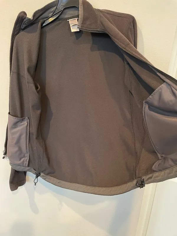 The North Face Men’s Full Zip Mens Fleece Jacket Black Size S - Image 3