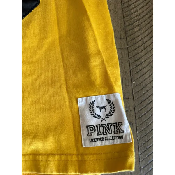 VS PINK Pittsburgh Steelers NFL Jersey Long Sleeve Spirit‎ Shirt - Size S - Image 2