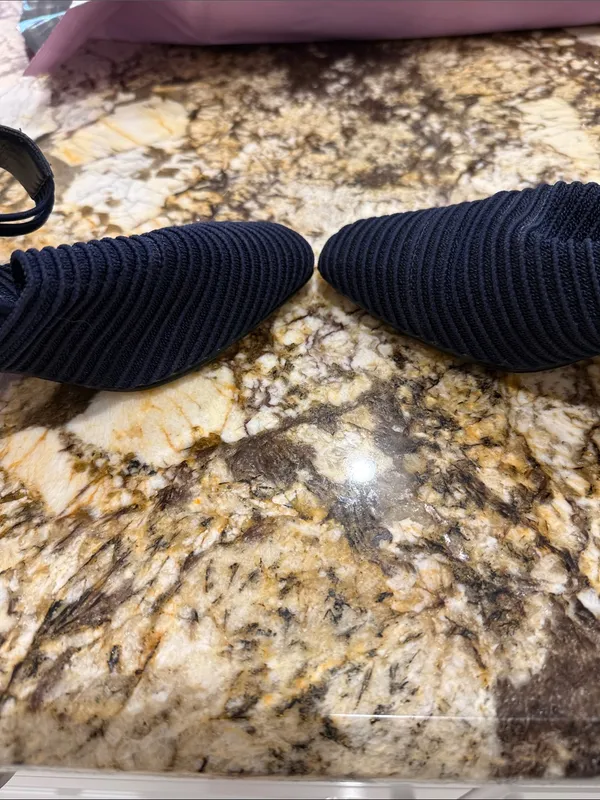 Women’s Navy Woven Slip-On Shoes - Image 9