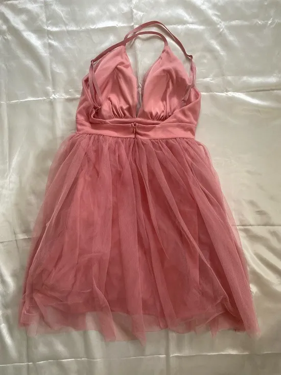 Haute Monde Pink Blush Balletcore Tulle Cocktail Mini Dress - NEW w/Tags - Image 4