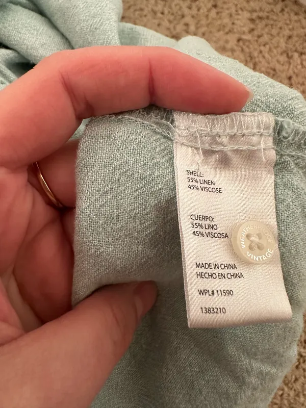 Weatherproof Vintage washable linen top. Airy, vacation, Spring, Summer, coastal - Image 5