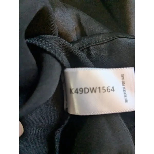 ANTROPOLOGIE Bishop + Young Camila Black Satin Twist Back Shift Dress Sz S NWT - Image 10
