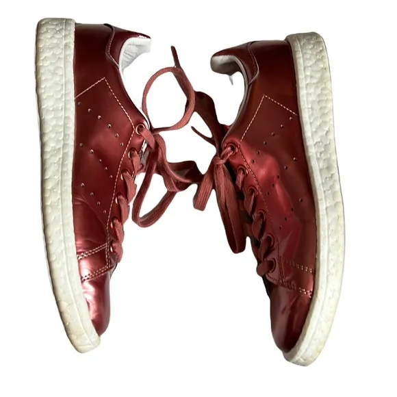 Adidas Stan Smith Metallic Copper Shiny Sneakers‎ Size 6 - Image 5