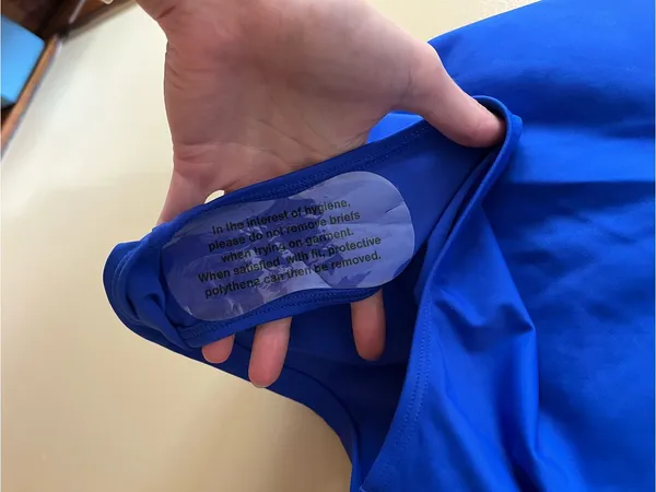 Quince Deep V One-Piece Swimsuit in Cobalt Blue - Image 6