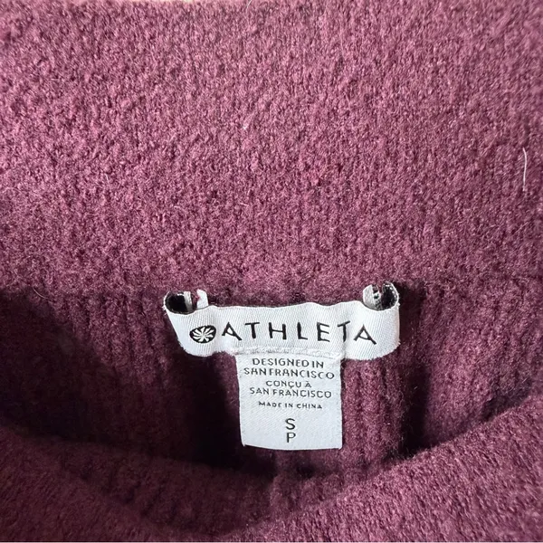 Athleta Felicity Cozy Pant Spiced‎ Cabernet Womens Size S - Image 4