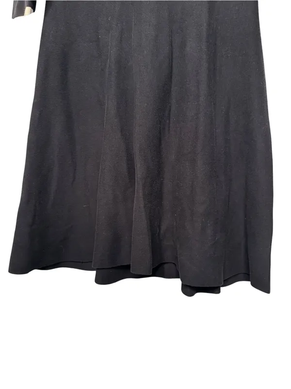 Vince Camuto Black And White Trim Fit And Flare Knit Sweater Dress Size XL - Image 7