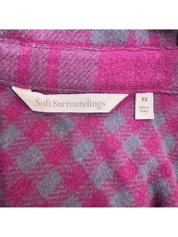 Soft Surroundings Asymmetrical Plaid Button Front Tunic – XS - Image 10