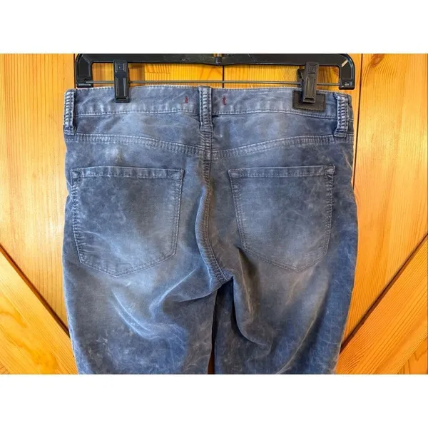 Dear John Marbled Grayish Blue Low Rise Lightweight Corduroy Jeans Size 27 (7302 - Image 5