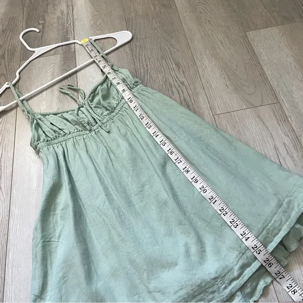Princess Polly Dress linen empress of love mini womens Green (size 2) coquette - Image 6