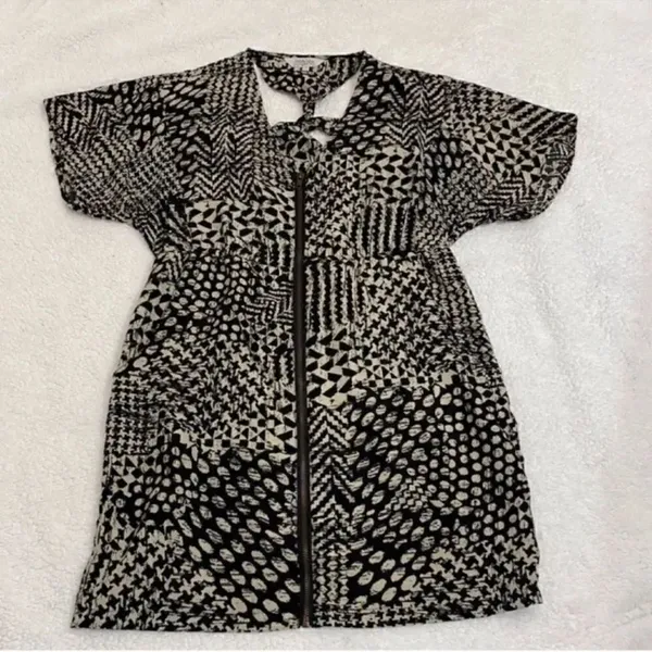 Tramp Puffy Sleeve Mini Dress(Size Small) Black - Image 5
