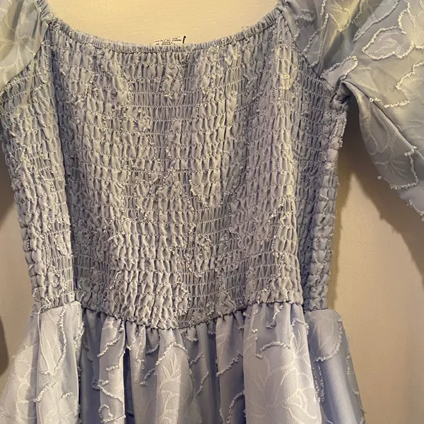 Rue21 Sky Blue Long Sleeve Romper Dress - Image 9