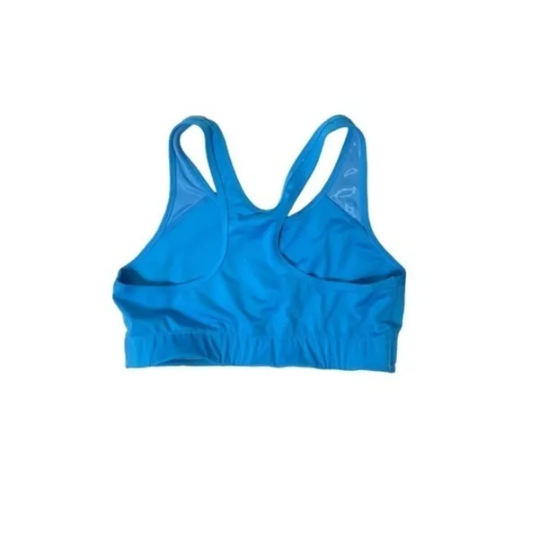 Pink Victoria’s Secret sports bra‎ Ultimate metallic logo silver blue Large - Image 2