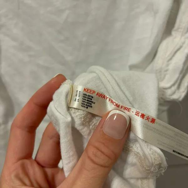 Anthropologie Daily Practice White Ruffle Sleeve Tee - Image 6
