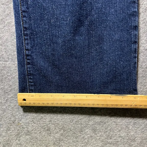 Daisy Anchor Blue‎ Bootcut Jeans Size 15 Y2K Low Rise Stretch Denim - Image 4