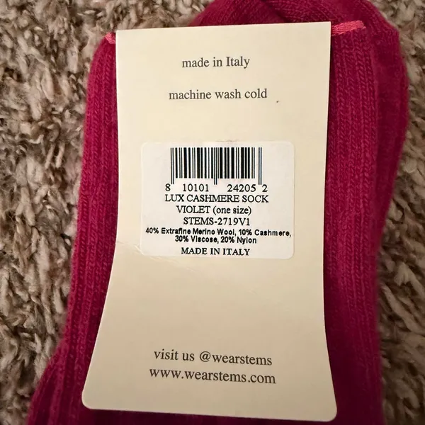 Stems Cashmere Socks - Image 2