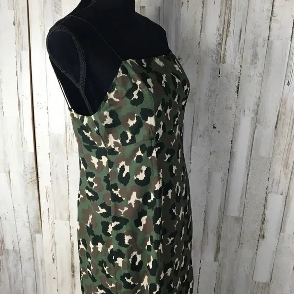 Wild Honey Camo Print Sleeveless Dress Green NWT v6x - Image 3