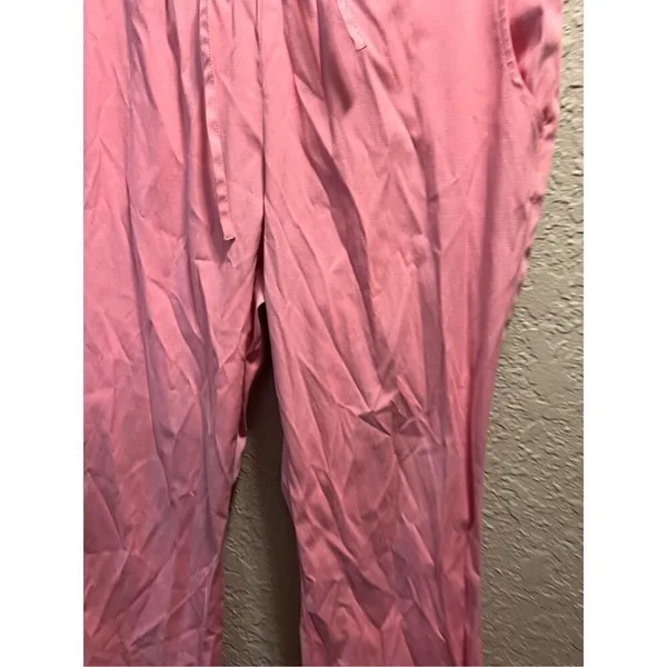 Nu Dimension Stretch Pink Scrub Pants Woman’s Size Large FLAWED-MARKS-STAINS - Image 3