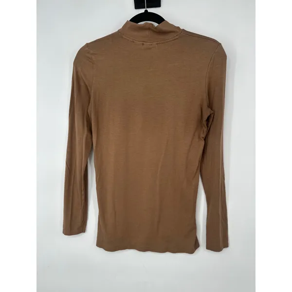 Telluride Clothing Company Lot of 2 Mock Neck Top Women S Brown White Neutral - Image 3