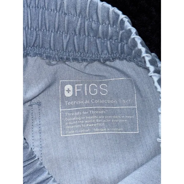 Figs Jogger Women Zamora Blue Technical Scrub Size‎ Small Tall - Image 3