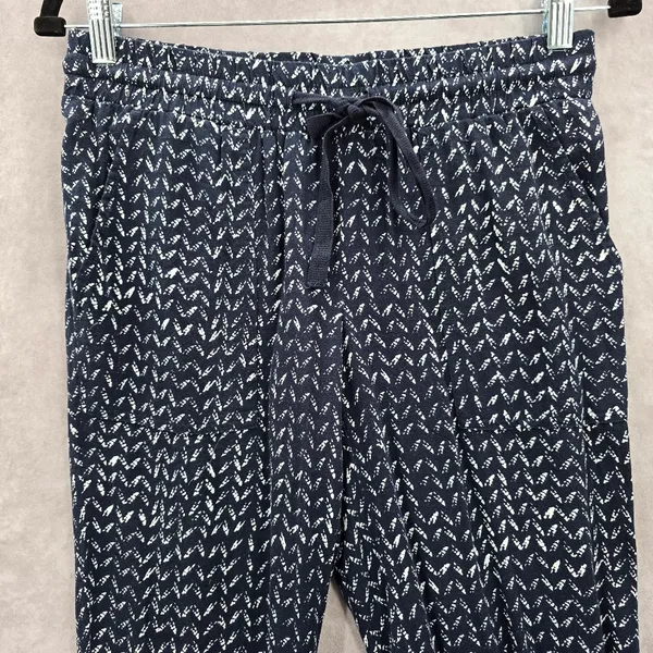 Ann‎ Taylor Loft Navy Blue Arrow Cropped Capri Pants Petite Medium - Image 3