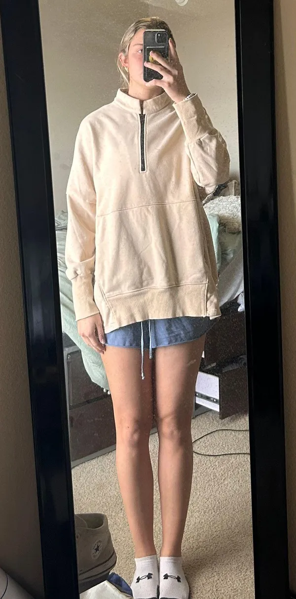 Tan Quarter zip Sweatshirt Size XXL - Image 2