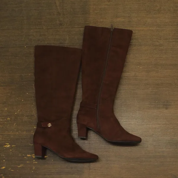 NWT Giani Bernini Womens Crissalynne Knee High Dress Boots Chocolate Brown 5M - Image 5