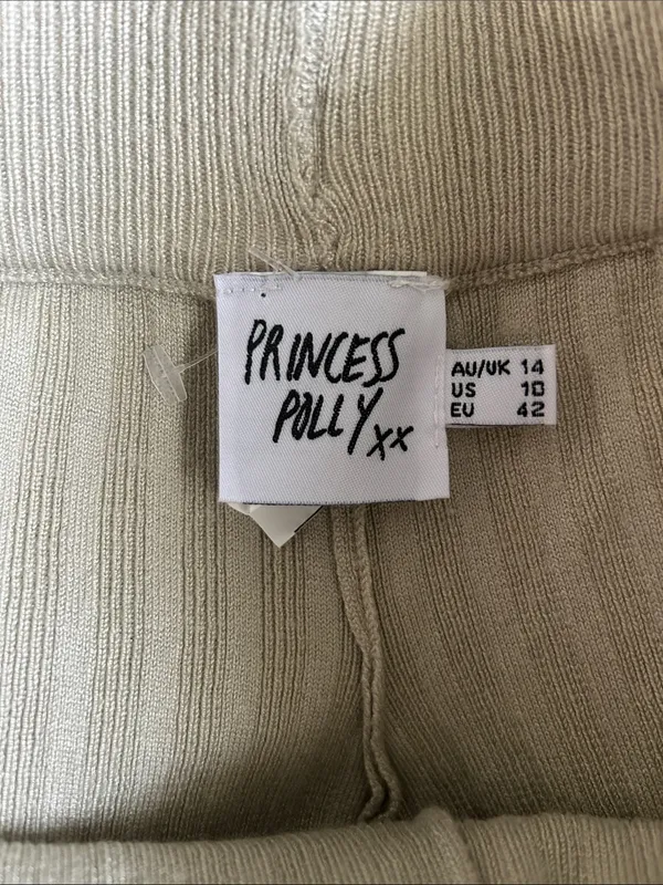 Princess Polly wide leg ribbed knit pants - Image 4