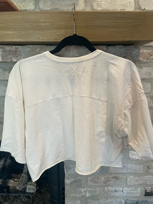 White Cropped T - Image 3