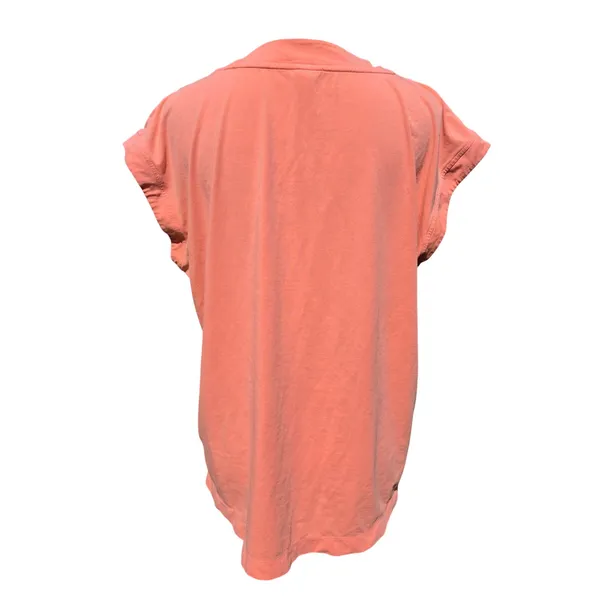 Athleta Avenue Tee Top Island Coral V-Neck Short Sleeve 657842 Womens Medium - Image 6