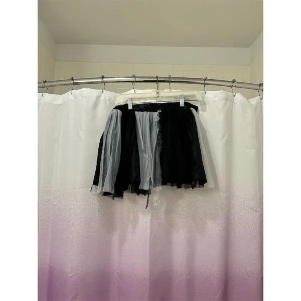 Imagina Women's Black & White Tulle Tutu Skirt OS - Image 2