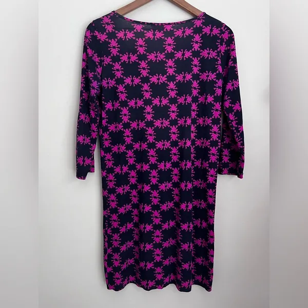 Lily Pulitzer 3/4 Sleeve Pink Frog Print Dress lightweight Pima Cotton S - Image 3