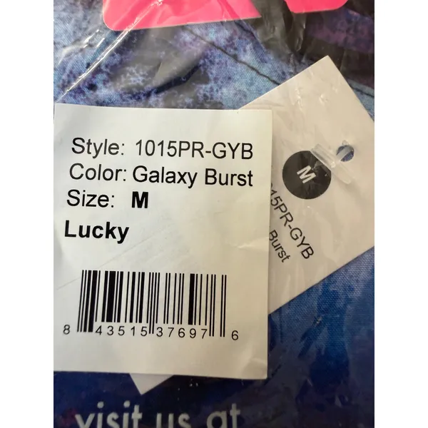 Koi Lite Lucky Scrub Top M Galaxy Burst NWT Performance Stretch 1015PR44 - Image 4