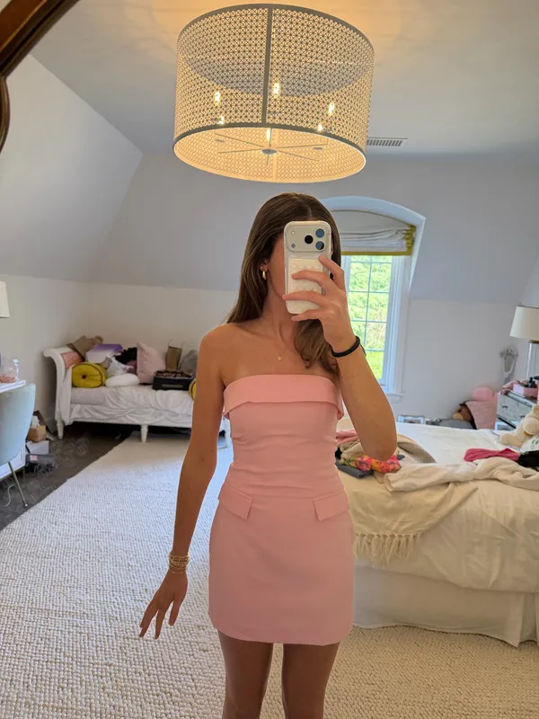 MORE TO COME Eleni Mini Dress in Pink | REVOLVE - Image 5