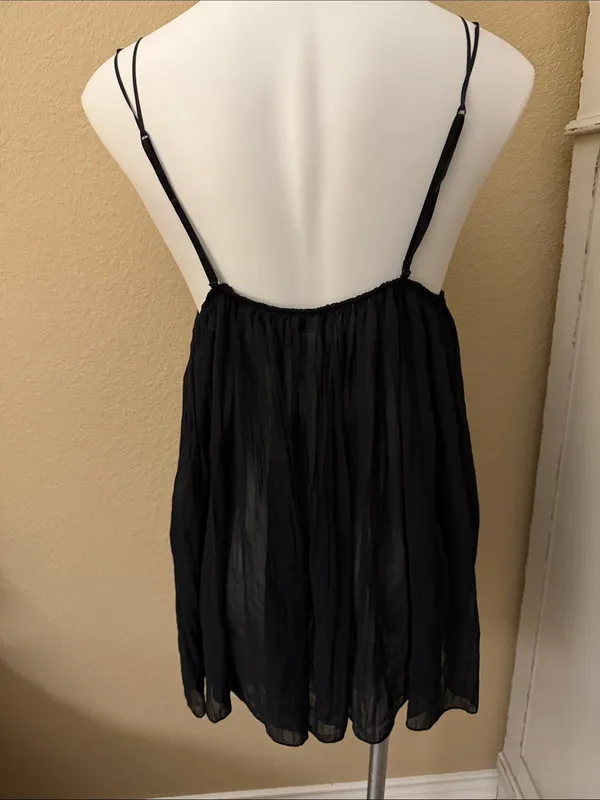 Victoria's Secret Black Lace & Chiffon Babydoll - Image 5