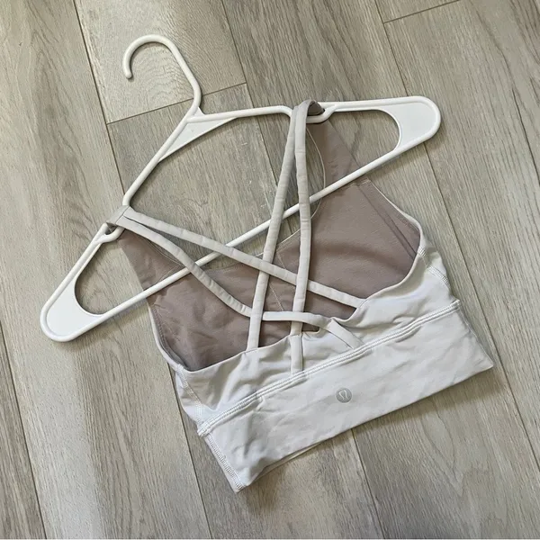 Lululemon Energy Bra long line strappy sports womens Gray size 2 medium support - Image 2