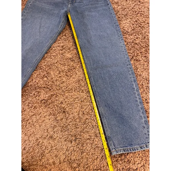 H&M High Waist Mom Jeans Women's Size 4 Blue Denim Ankle Length - Image 7