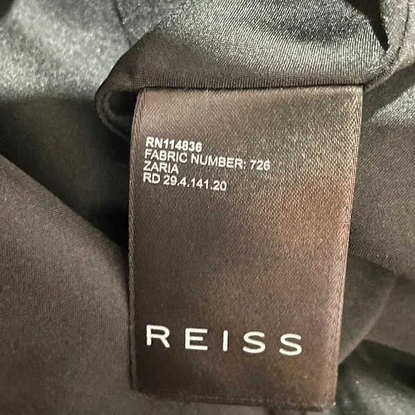 Reiss Zaria-Sheer Stripe Dress - Black - US 2 - Image 11
