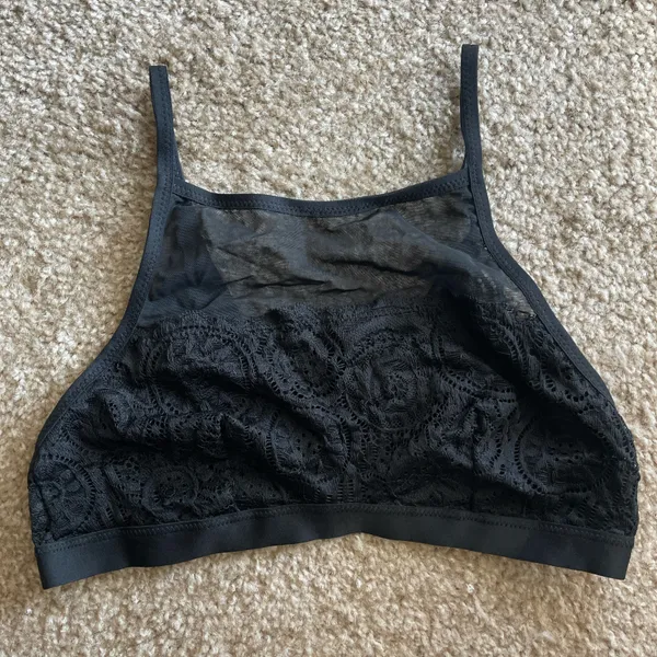 Aerie Black Lace Bralette - Image 4