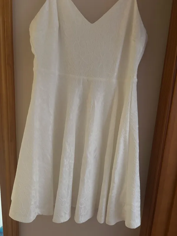 Lulus White Floral Lace Mini Dress - Image 2