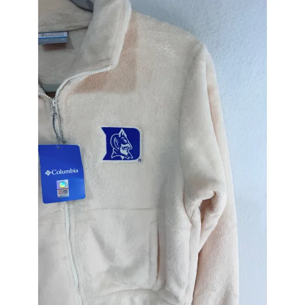 Columbia Jacket Duke Blue Devils Fireside Full Zip Women's Small Chalk - Image 3