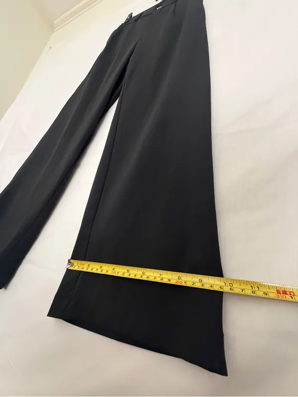 Halara High Waisted Wide Leg Dress Pants Black Pleated Pull On Trousers(A921) - Image 6
