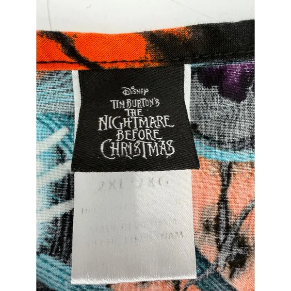 Disney Scrub Top Women 2X Tie Dye Jack Skellington Nightmare Before Christmas - Image 2