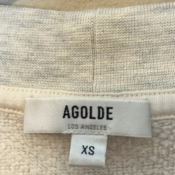 AGOLDE Shaw V-Neck Vest‎ Oversized In Oatmeal Size XS - Image 5