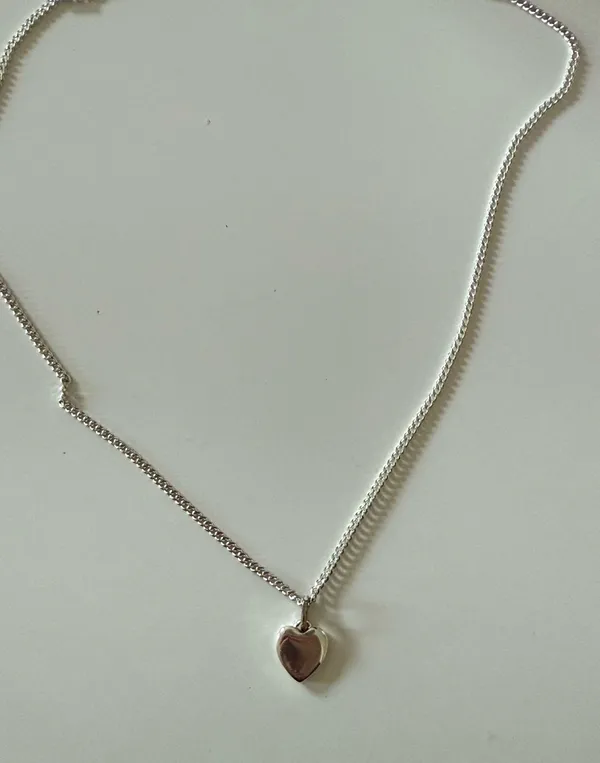 Evry Jewels Silver Heart Pendant Necklace - Image 2