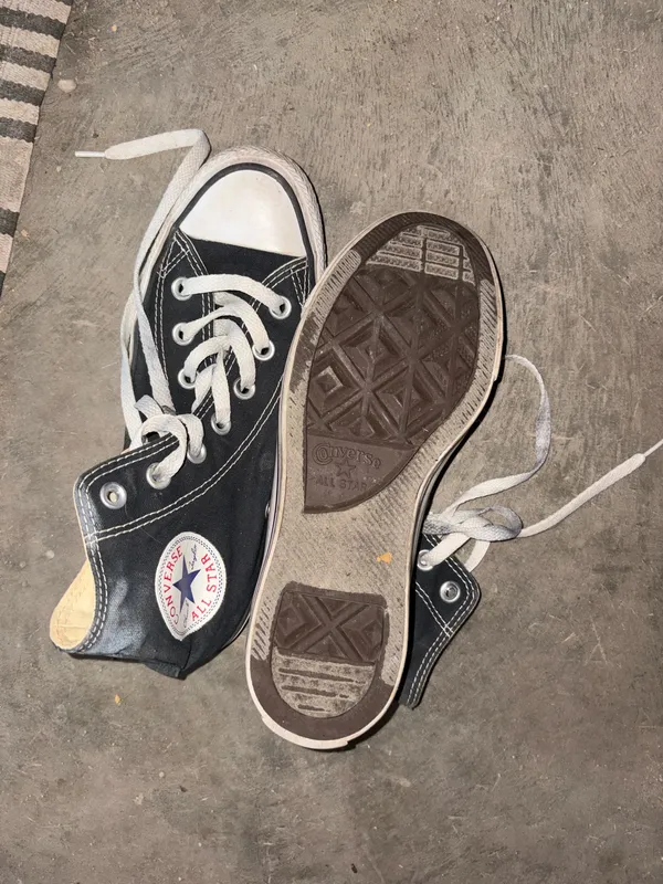 Black Converse High-Top Chuck Taylor All Star Sneakers - Image 3