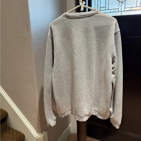 Adidas Light Gray Crewneck Top - Image 6